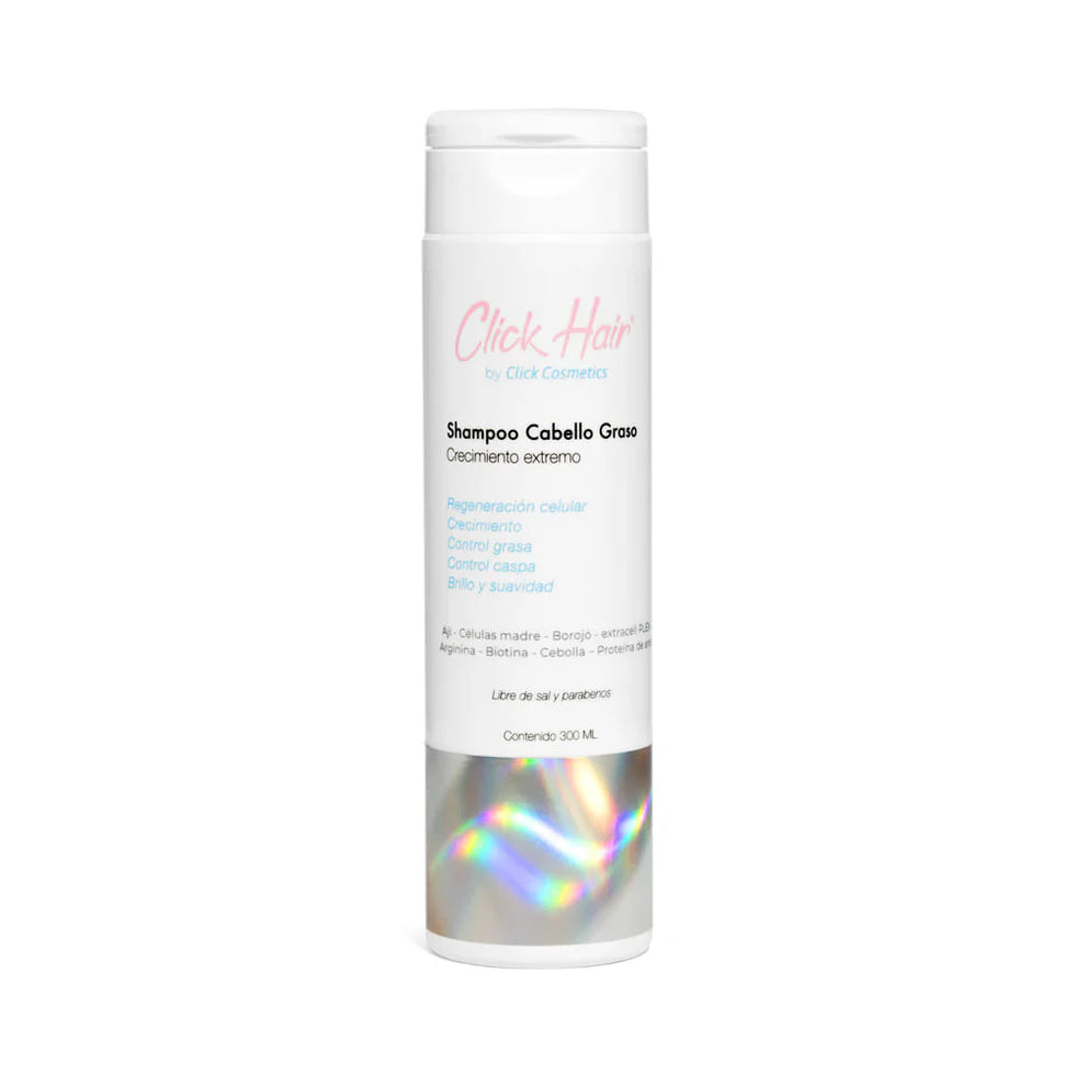 Shampoo Click Hair Cabello Graso | 300 ml