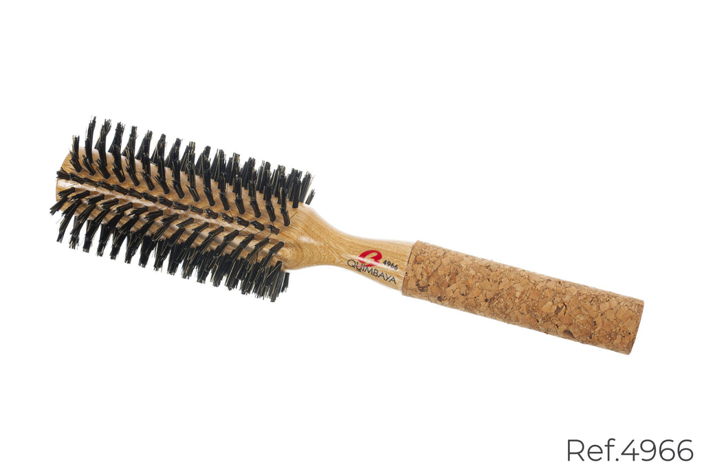 Cepillo Redondo Profesional Quimbaya Ref. 4866 – Diseño Ergonómico con Mango de Corcho