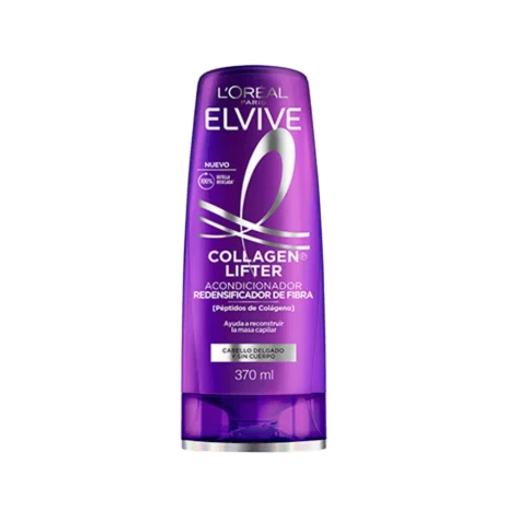 Acondicionador L'Oréal Elvive Collagen Lifter | Redensificador de Fibra (370ml)
