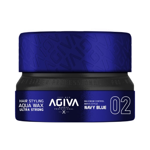 Cera Capilar Base Agua Agiva Hair Styling Aqua Wax 02 Ultra Strong Navy Blue