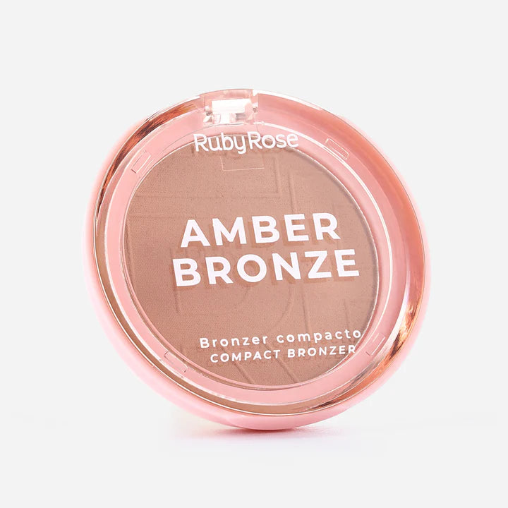 Paleta Duo Amber Bronze & Beach Sands | Bronceador e Iluminador | Acabado Glow