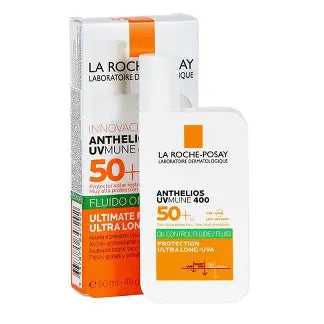 La Roche-Posay Anthelios UVMUNE 400 Oil Control Fluido Invisible SPF50+ – Protección UVA Ultra-Larga y Efecto Mate | 50ml