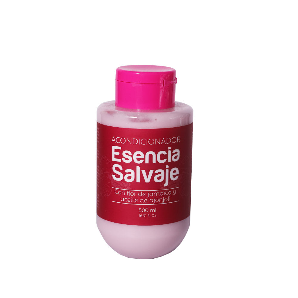 Acondicionador de Flor de Jamaica y Aceite de Ajonjolí Esencia Salvaje | 500 ml