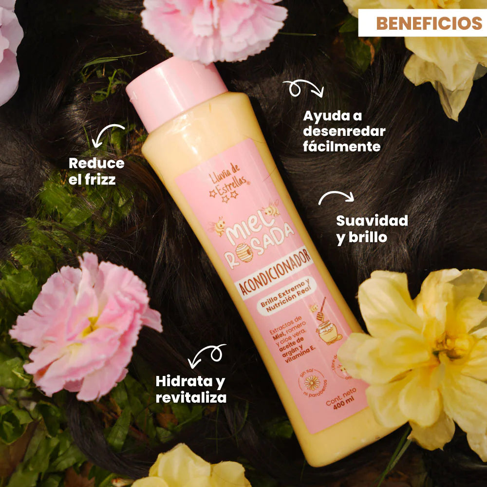 Acondicionador Miel Rosada | Lluvia de Estrellas 400 ml