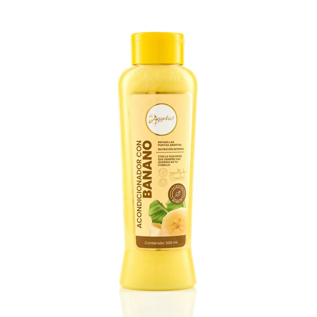Acondicionador con Banano Anyeluz 500 ml | Nutrición Intensa y Reparación de Puntas