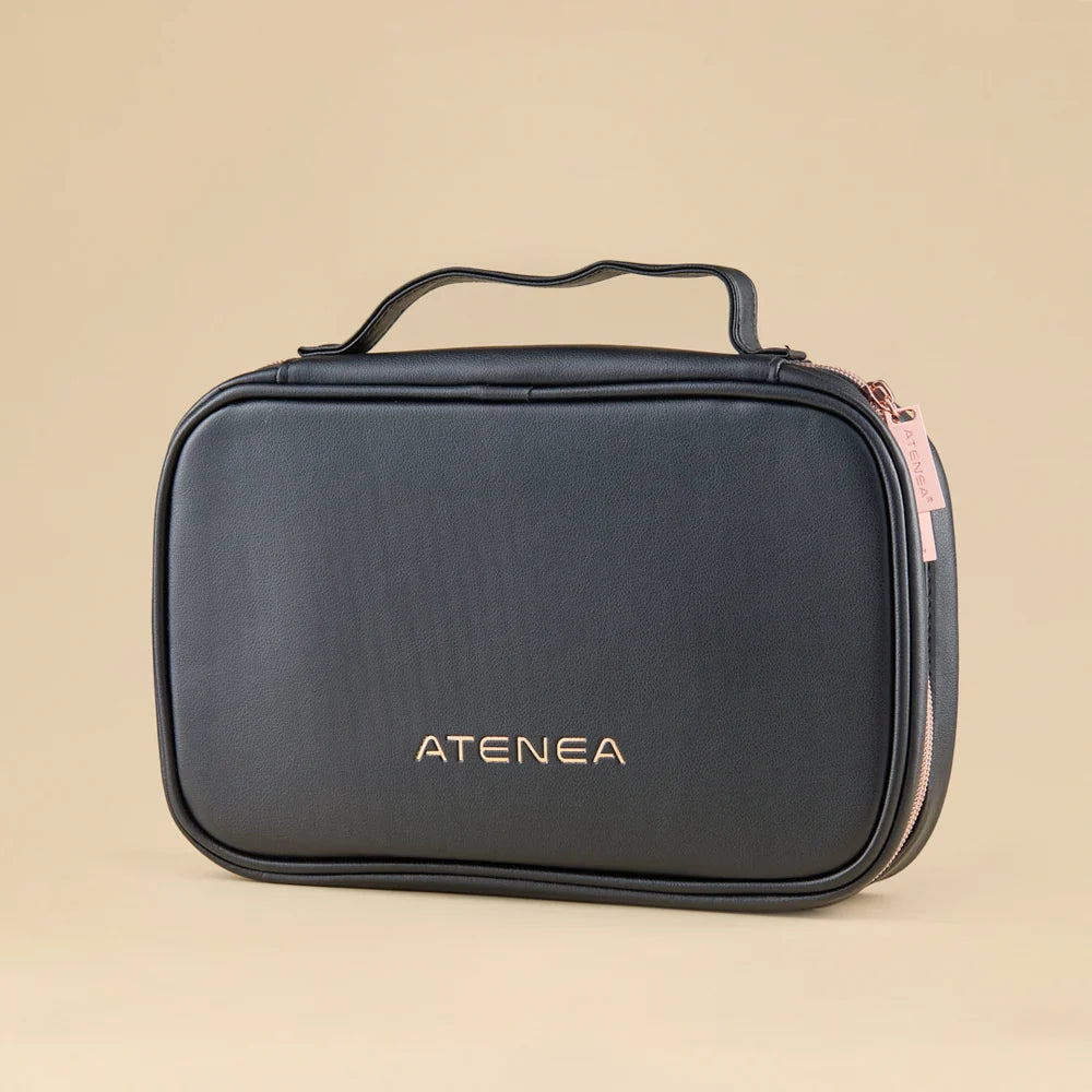 Kit de 28 Brochas de Maquillaje Profesional Atenea con Estuche Organizador