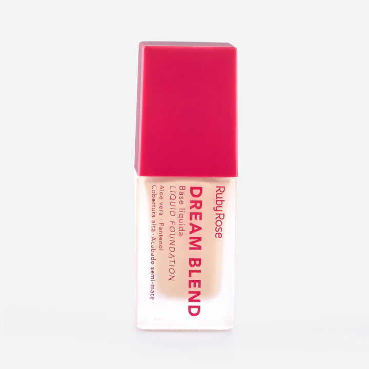 Base Líquida Ruby Rose Dream Blend | Alta Cobertura y Acabado Semi-mate | 01