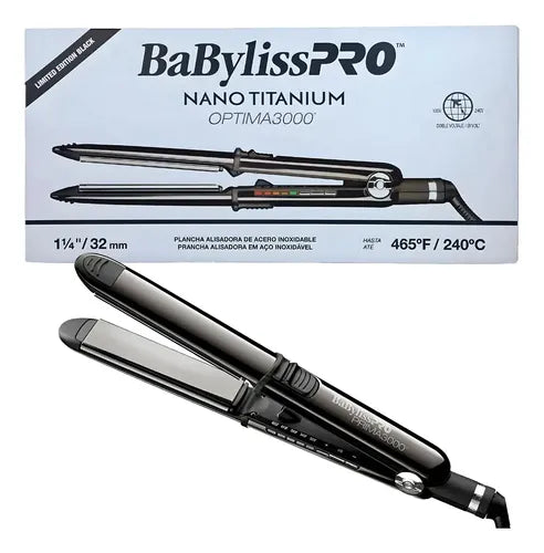 Plancha BaBylissPRO Nano Titanium Optima 3000 | 1 1/4" 32mm Acero Inoxidable