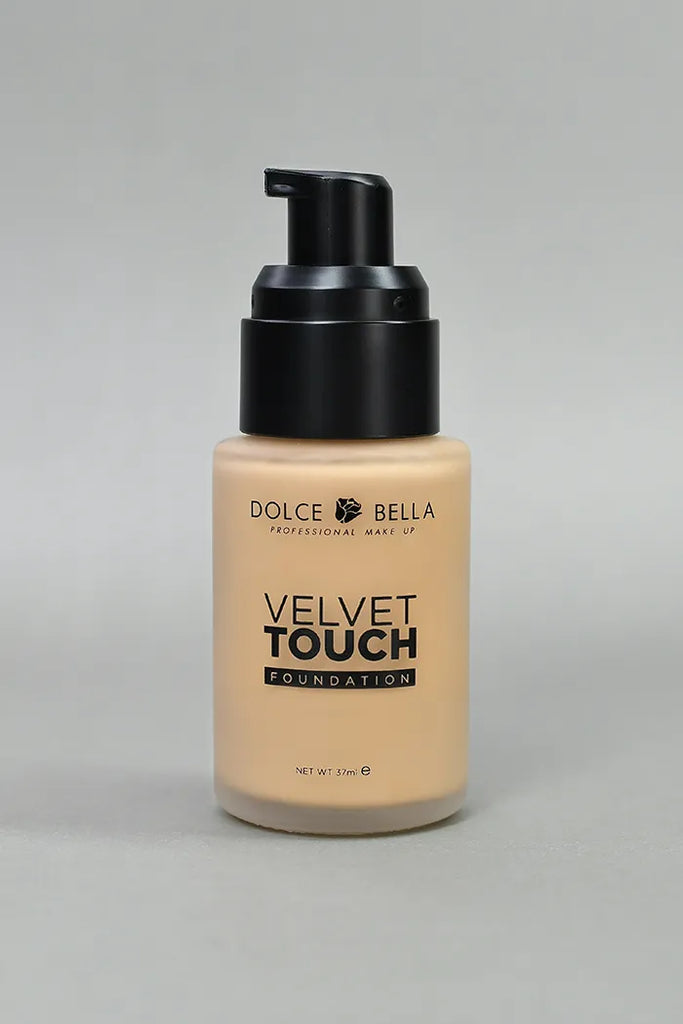 Base de Maquillaje Dolce Bella Velvet Touch | Tono 7 | Acabado Profesional y Textura Sedosa