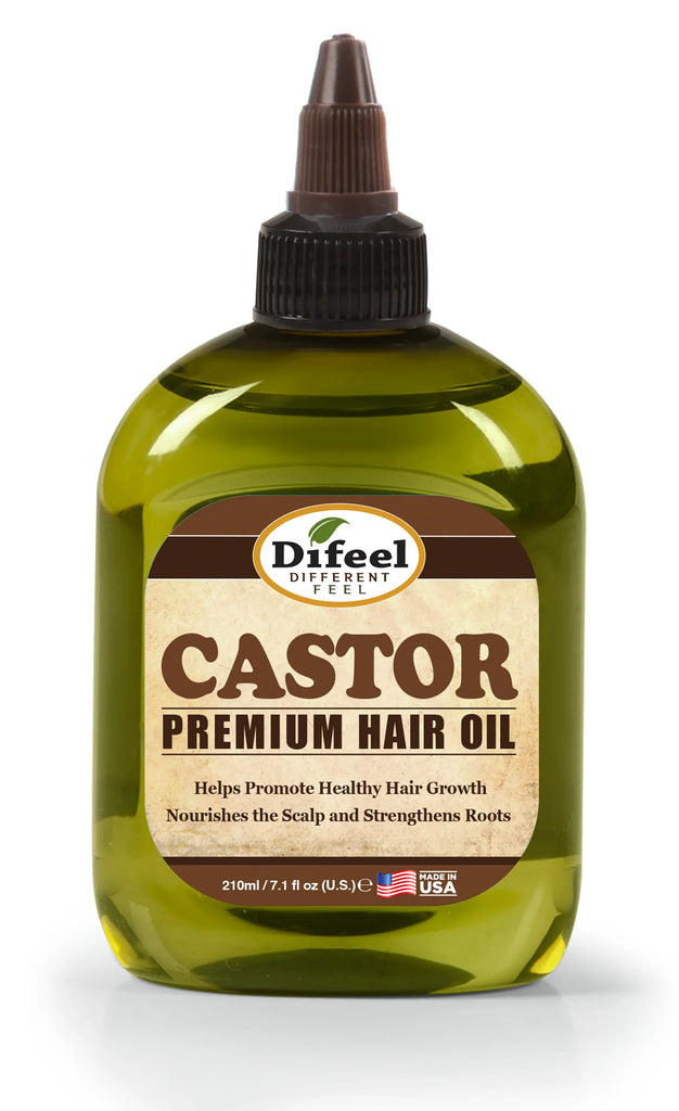 Difeel Castor Premium Hair Oil | Aceite de Ricino para el Crecimiento Capilar | Fortalece Raíces