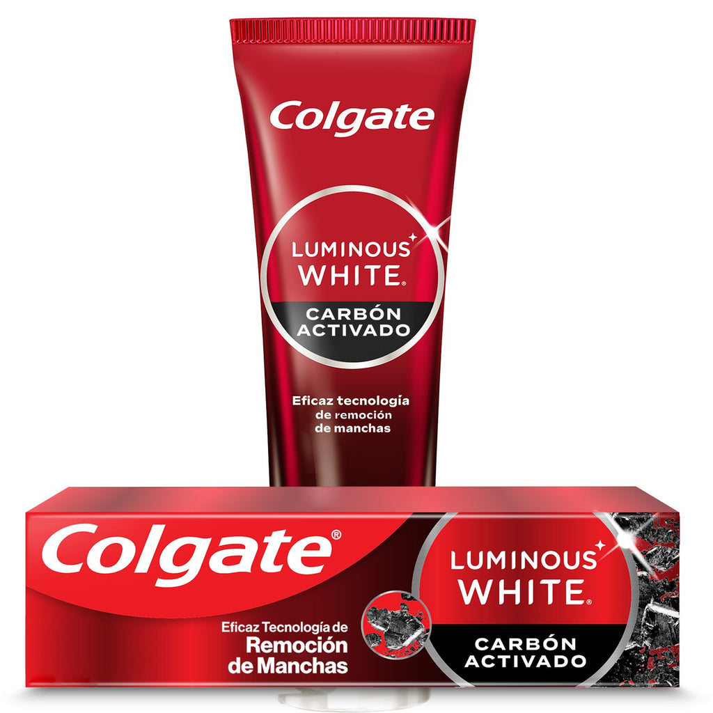 Crema Dental Colgate Luminous White Carbón Activado 75 ml