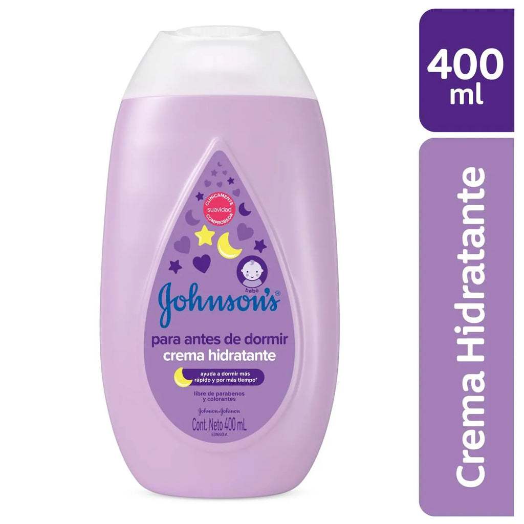 Crema Hidratante Johnson's Baby | Para Antes de Dormir | 400ml