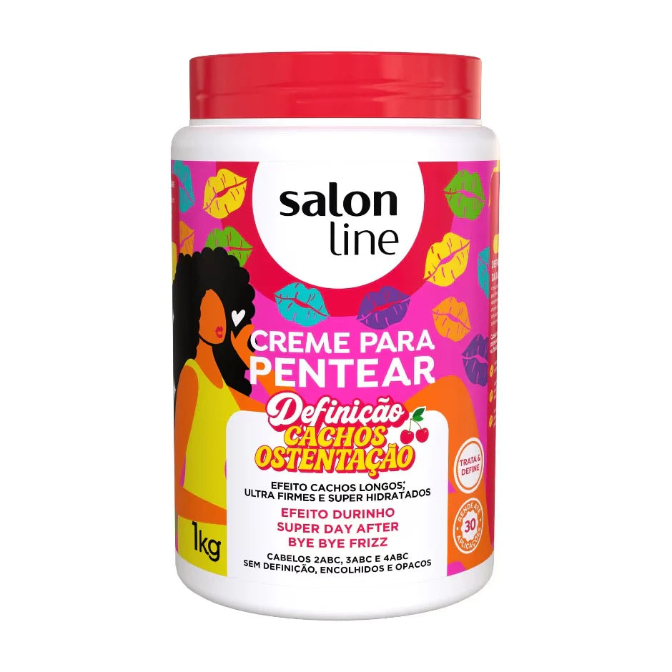 Crema para Peinar Definição Cachos Ostentação Salon Line | 1 kg