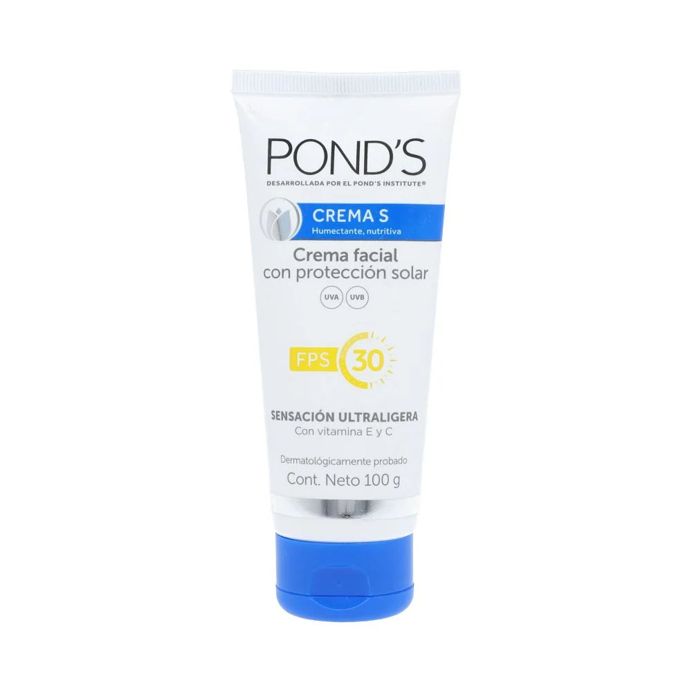 Pond's Crema S Humectante y Nutritiva con Protección Solar FPS 30 | 100 g