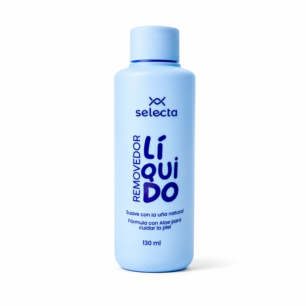 Removedor Líquido Selecta | 130 ml | Fórmula Profesional con Aloe Vera | Cuidado de Uñas