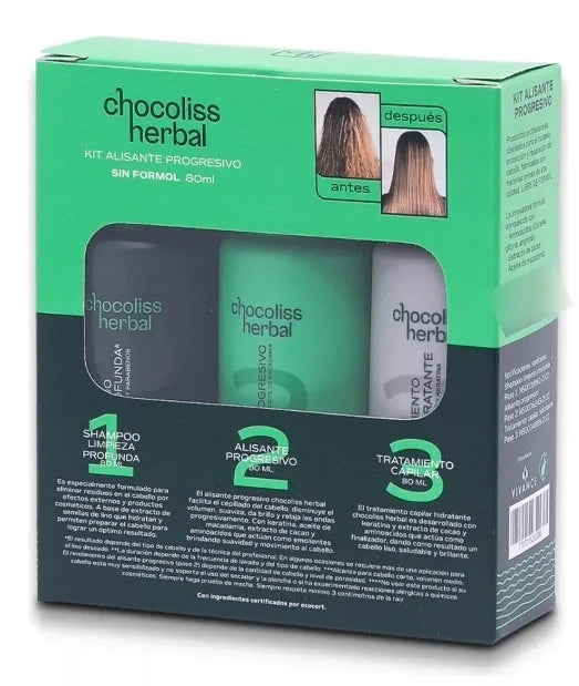 Kit Alisante Progresivo Sin Formol | Chocolis Herbal 80 ml
