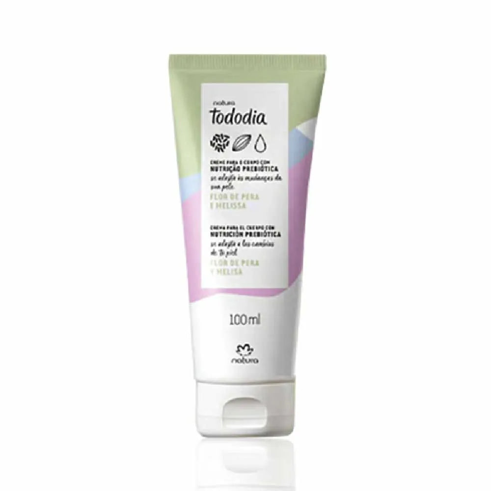 Crema Corporal Natura Tododia | Flor de Pera y Melisa | Nutrición Prebiótica | 100 ml