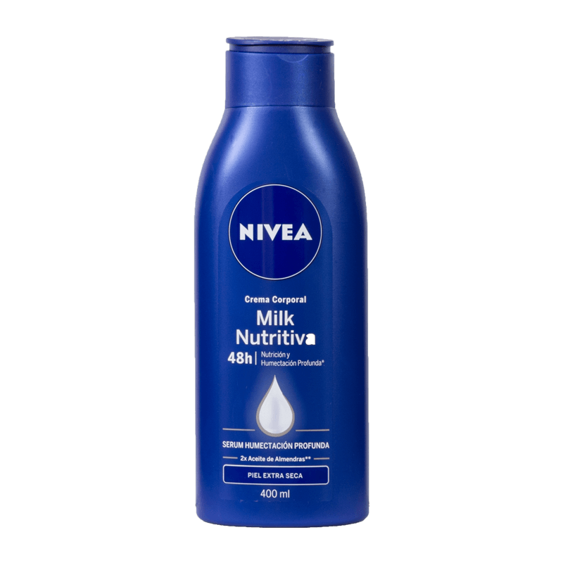 Crema Corporal Milk Nutritiva 48h Piel Extra Seca Nivea | 400 ml