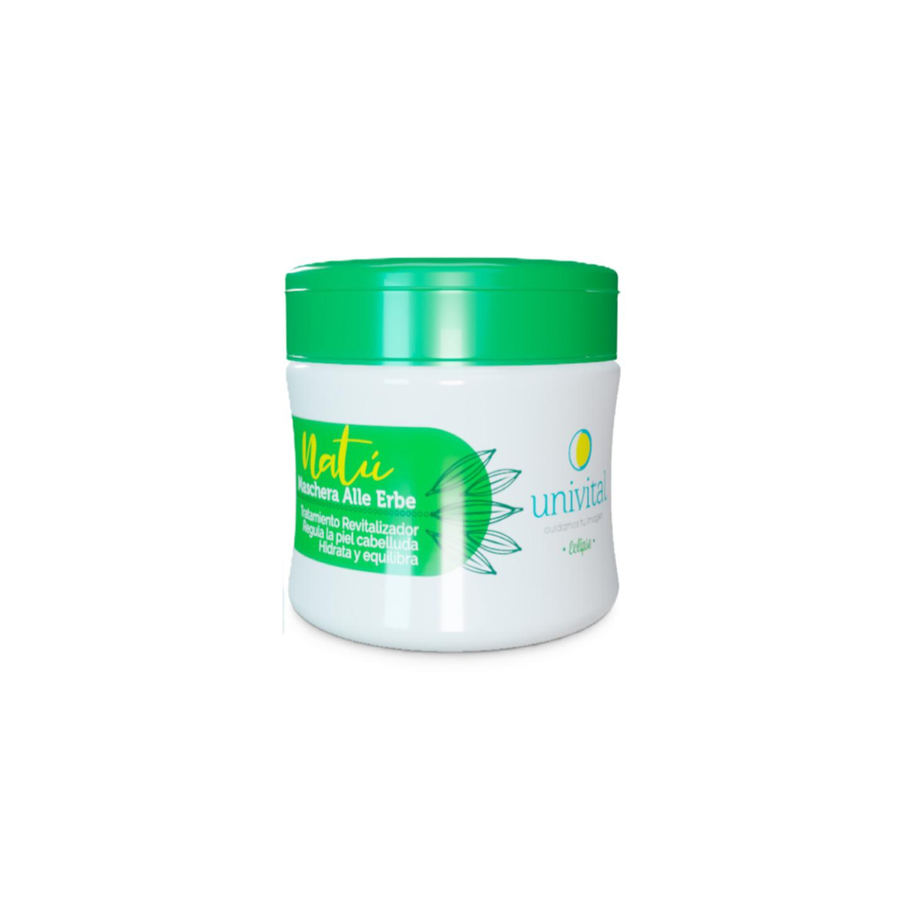 Tratamiento Capilar Natú Maschera Alle Erbe | Revitalizador y Equilibrante 300 ml