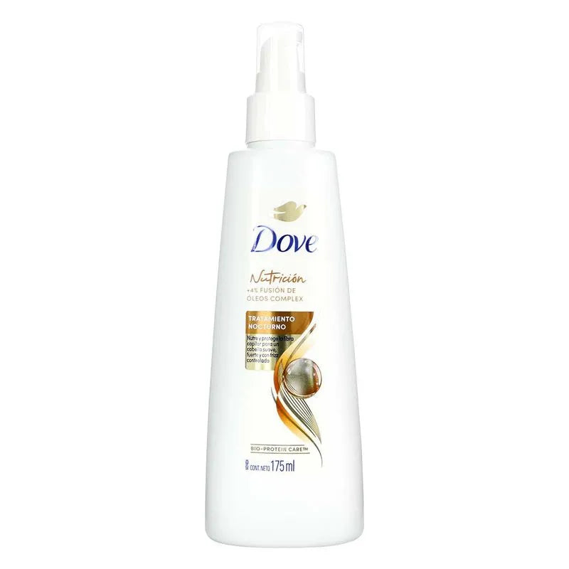 Tratamiento Capilar Nocturno Nutrición +4% Fusión de Óleos Dove | 175 ml