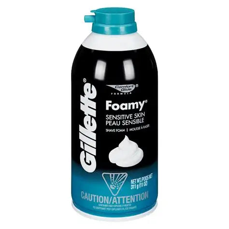 Espuma de Afeitar Gillette | Foamy Sensitive Skin | 11 oz