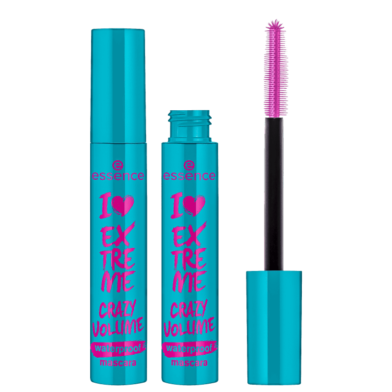 Mascara de Pestañas Crazy Volume Waterproof Essence Azul Claro