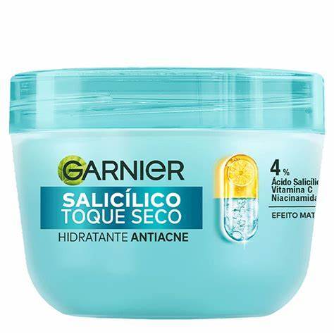 Crema Hidratante Anti-Acné Garnier Salicílico Toque Seco 4% [Ácido Salicílico + Vitamina C + Niacinamida]