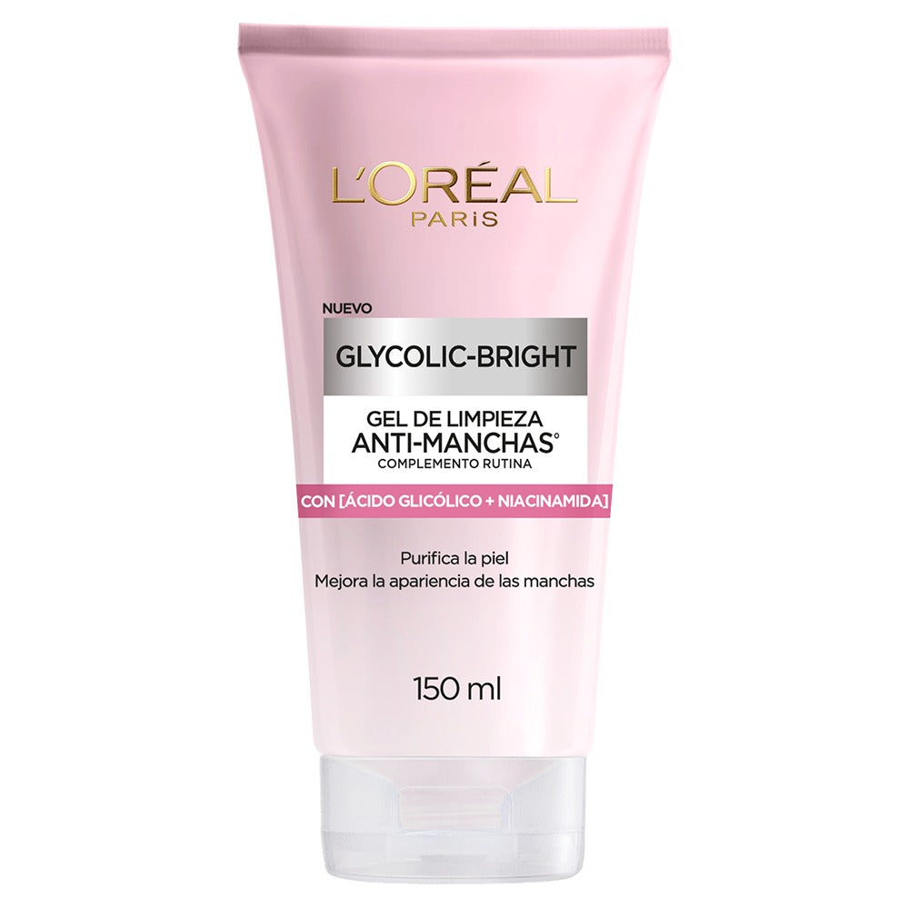 Gel de Limpieza Anti-Manchas Glycolic-Bright L'Oréal Paris | 150 ml