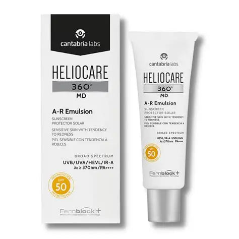 Protector Solar Heliocare 360° MD A-R Emulsion SPF 50 | Para Piel Sensible con Tendencia a Rojeces | Cantabria Labs
