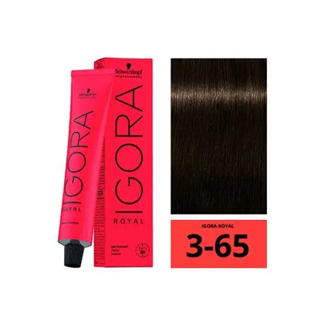 Tinte Igora Royal 3-65 Castaño Oscuro Chocolate Dorado | Schwarzkopf Professional (60g)