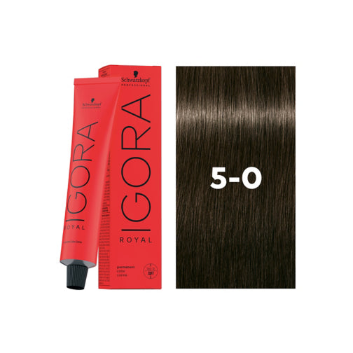 Tinte Igora Royal 5-0 Castaño Claro Natural | Schwarzkopf Professional (60g)