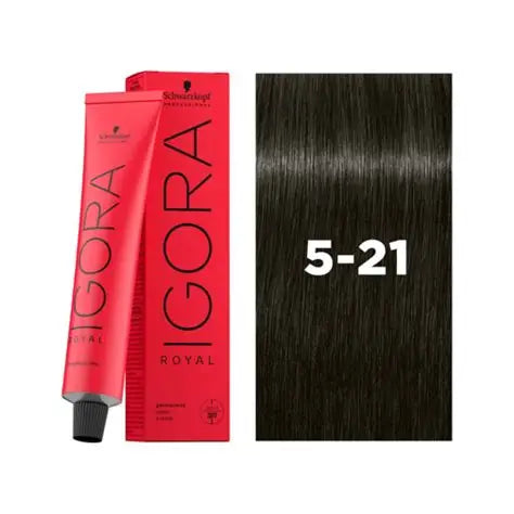 Tinte Igora Royal 5-21 Castaño Claro Ceniza Cendre | Schwarzkopf Professional (60g)
