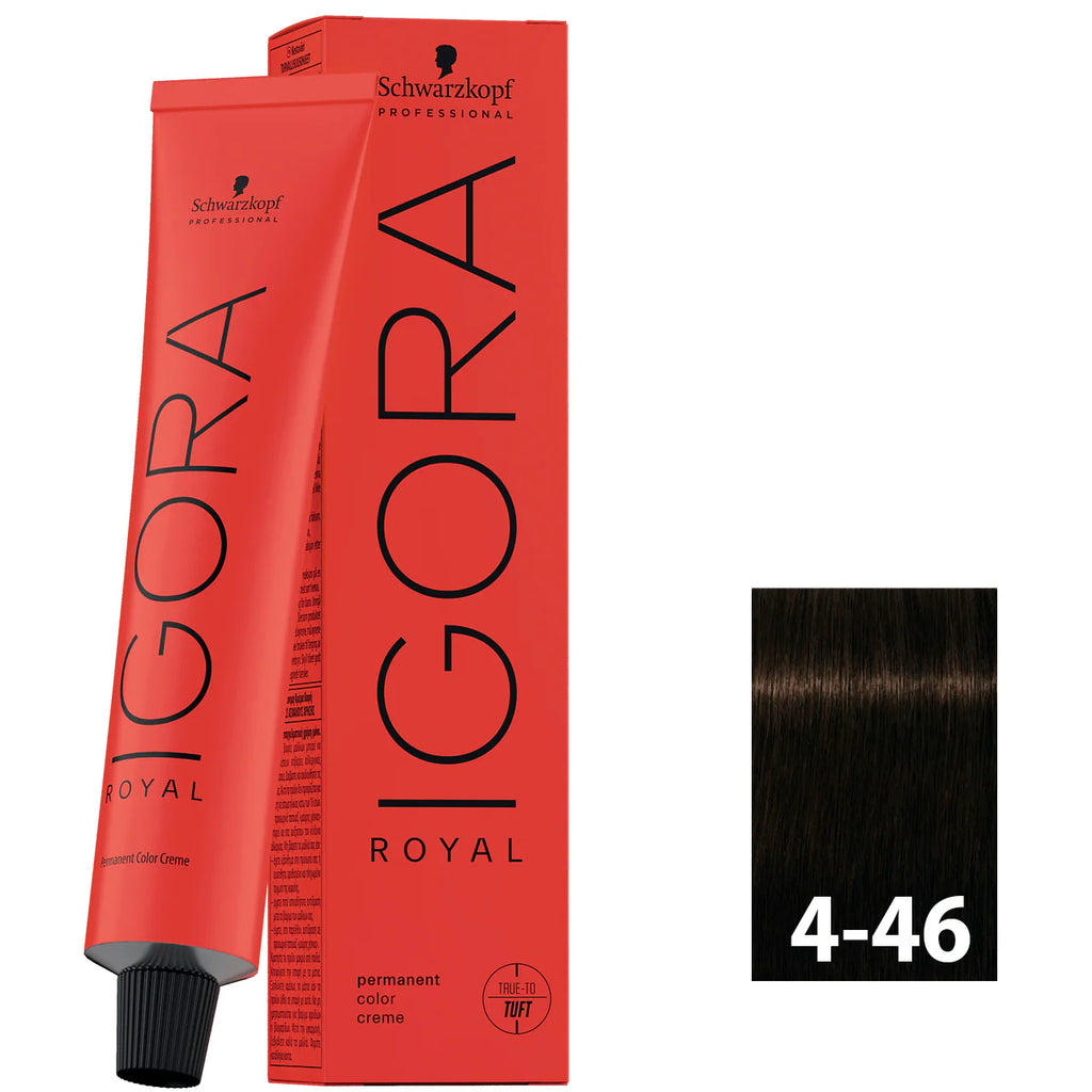 Tinte Igora Royal 4-46 Castaño Medio Beige Chocolate | Schwarzkopf Professional (60g)