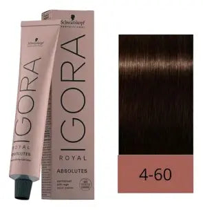 Igora Royal Absolutes 4-60 Castaño Medio Chocolate Natural | Cobertura y Cuidado Antiedad