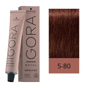 Igora Royal Absolutes 5-80 Castaño Claro Rojo Natural | Cobertura y Cuidado Antiedad