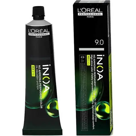 Tinte Permanente sin Amoníaco Inoa Tono 9.0 Rubio Muy Claro Profundo | L'Oréal Professionnel