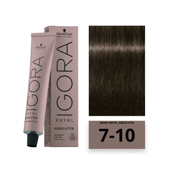 Igora Royal Absolutes 7-10 Rubio Medio Natural | Cobertura y Cuidado Antiedad