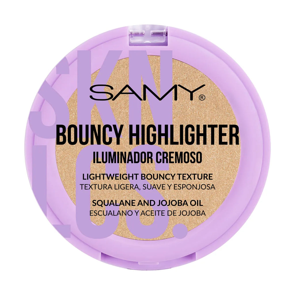 Iluminador Cremoso Samy Bouncy Highlighter Tono 03 Vainilla | Glow Radiante y Natural con Escualano y Aceite de Jojoba