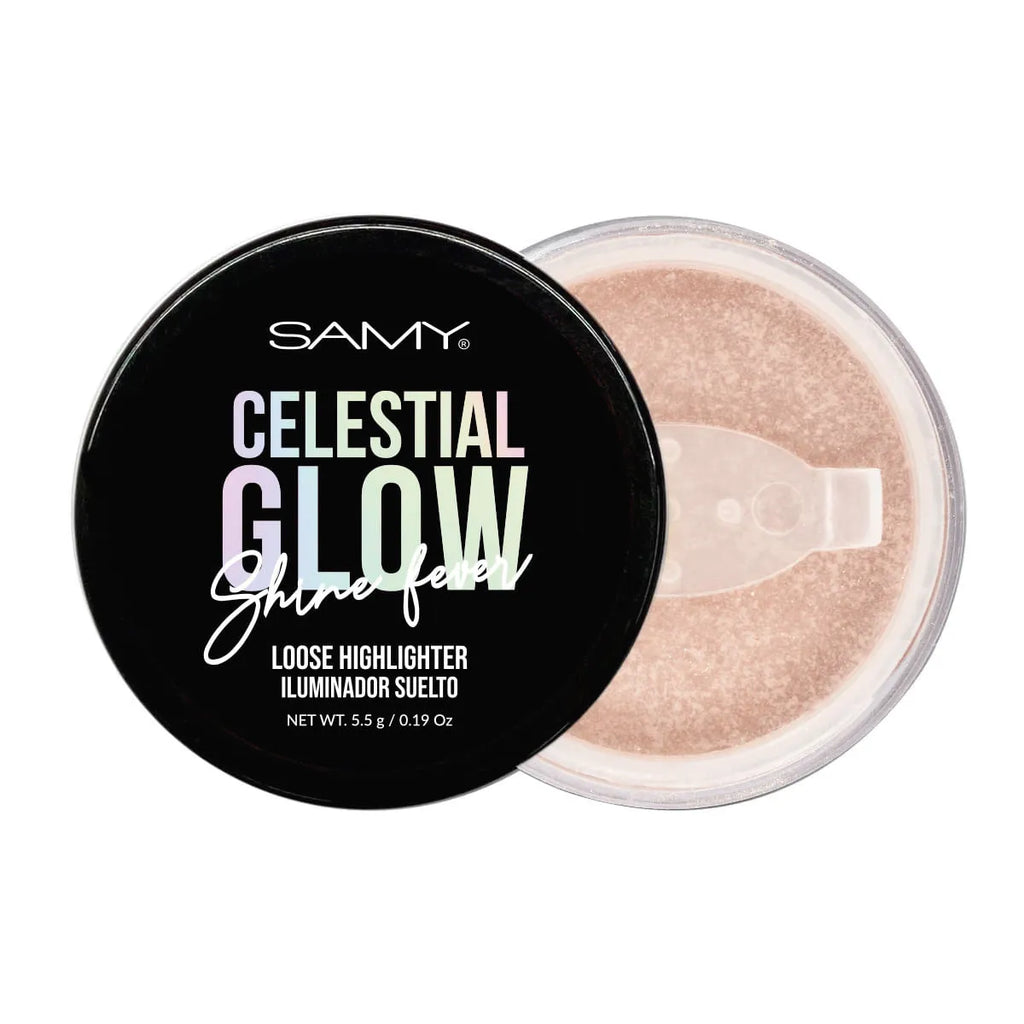 Iluminador Suelto Samy Celestial Glow | Resplandor de Impacto - Tono 02 Golden Hour