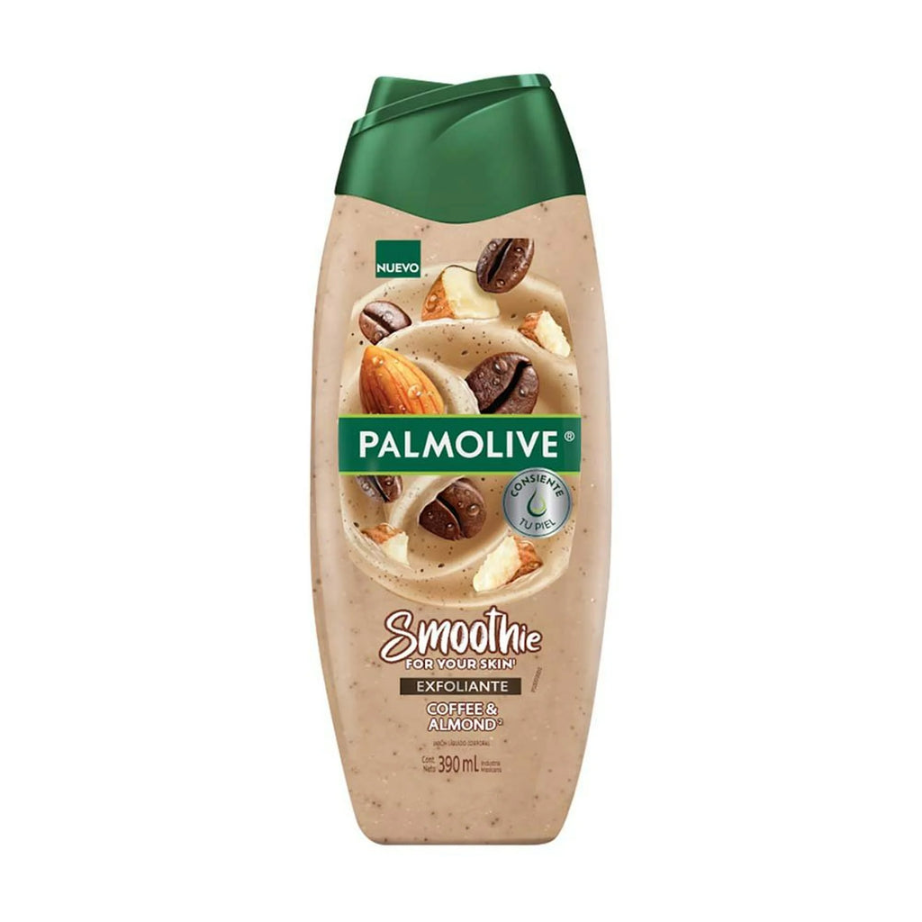 Jabón Líquido Corporal Exfoliante Palmolive Smoothie Café y Almendras (390ml)