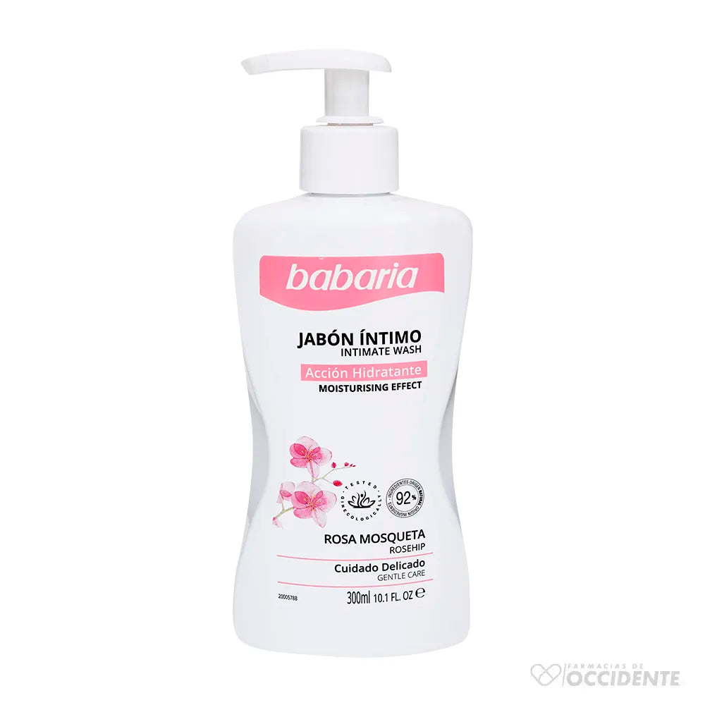 Jabón Íntimo Babaria Rosa Mosqueta 300 ml | Acción Hidratante