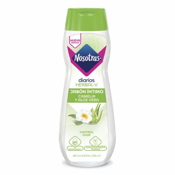 Jabón Íntimo Nosotras Camelia y Aloe Vera 200 ml | Control de Olor