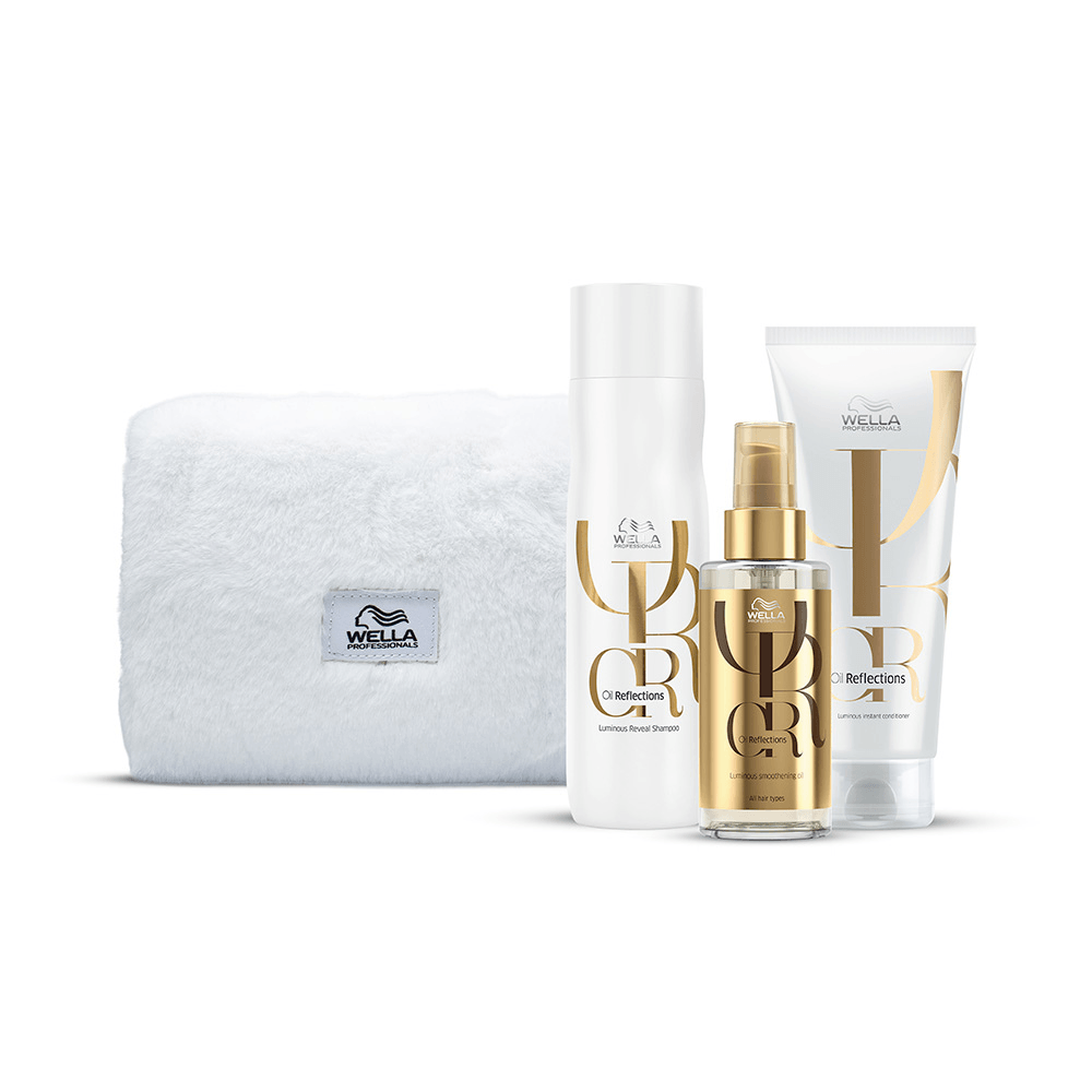 Kit Wella Professionals Oil Reflections | Set de Brillo Luminoso | Incluye Neceser Exclusivo
