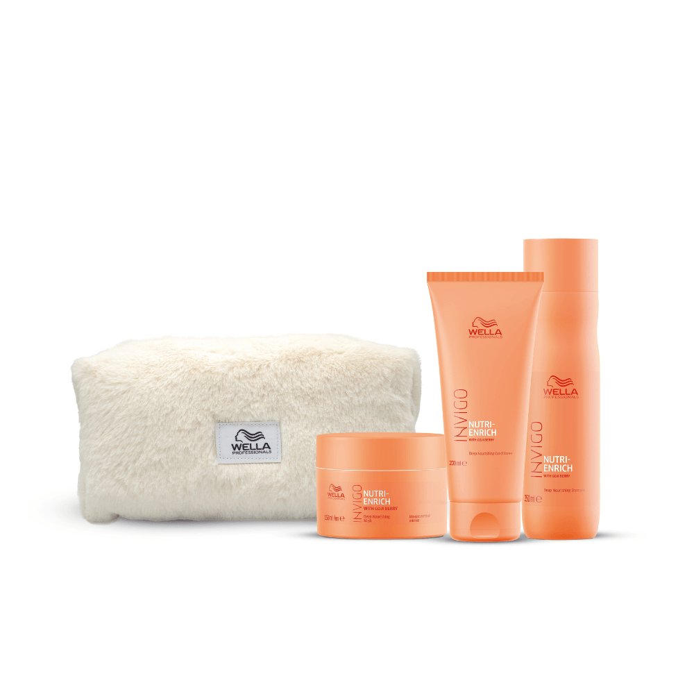 Kit Wella Professionals Invigo Nutri-Enrich | Tratamiento Nutritivo con Goji Berry | Incluye Neceser Exclusivo