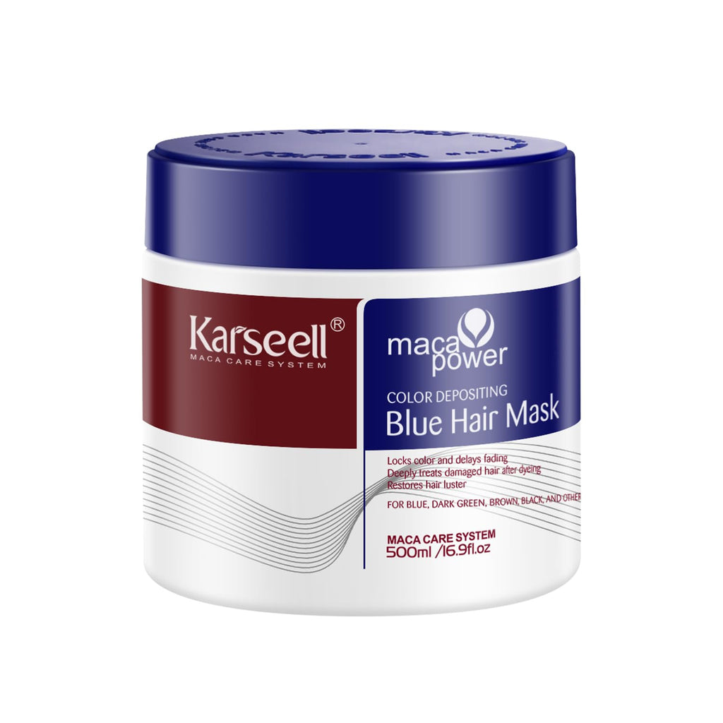 Mascarilla Capilar Karseell Collagen Azul | Tratamiento de Reparación Profunda | 500 ml