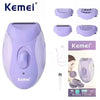 Afeitadora y Depiladora Femenina Kemei KM-6037 4 en 1 | Morada