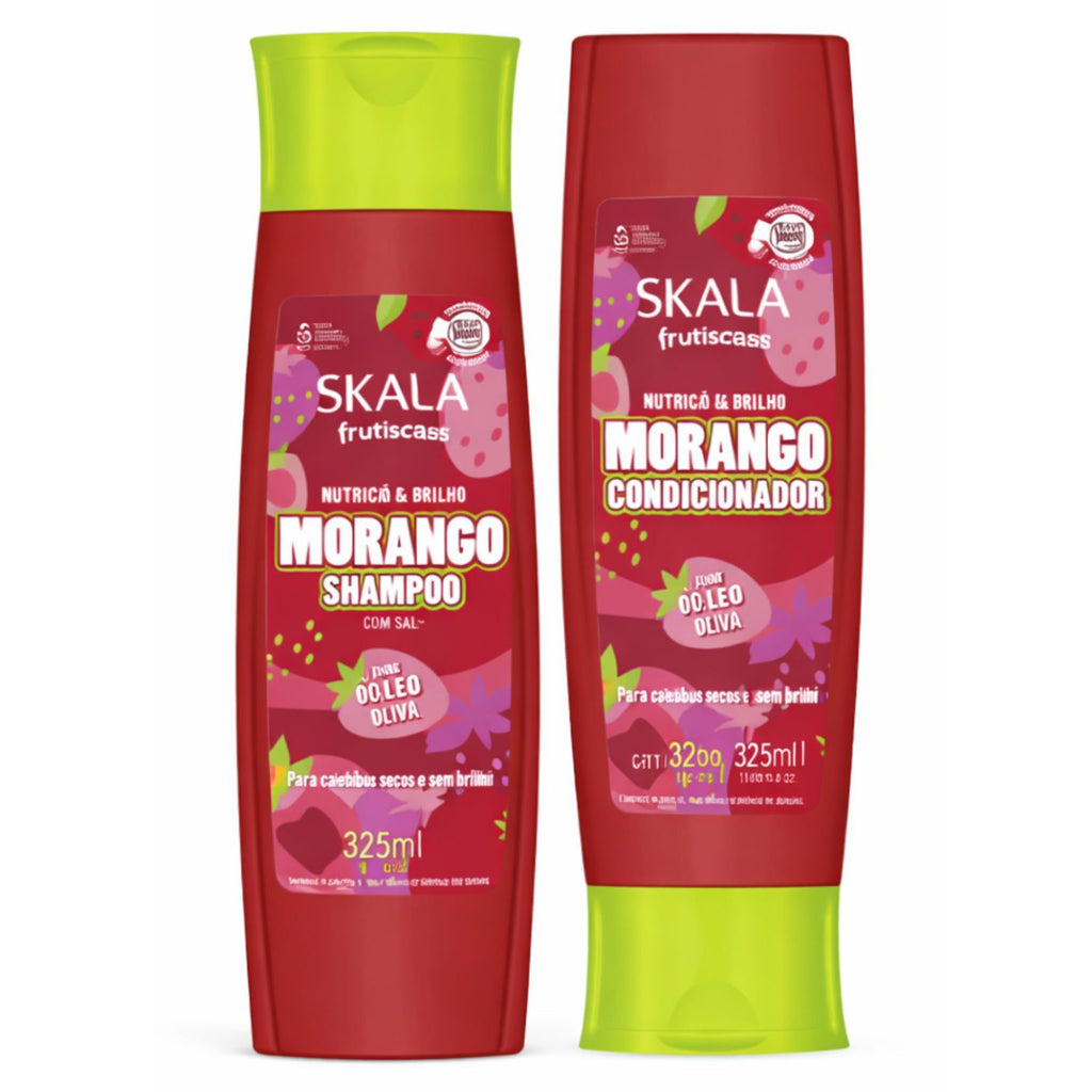 Kit Skala Frutástica! Morango (Fresa) 325ml | Shampoo y Acondicionador para Nutrición y Brillo Extremo