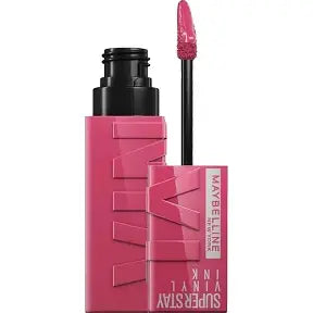 Labial Líquido Maybelline Super Stay Vinyl Ink | Tono Coy 20 | Acabado Vinilo de Larga Duración