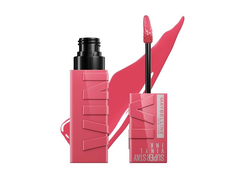 Labial Líquido Maybelline Super Stay Vinyl Ink | Tono Rogue 145 | Acabado Vinilo de Larga Duración