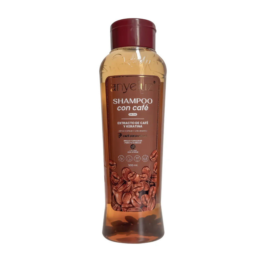 Shampoo de Café Anyeluz | Estimulante del Crecimiento y Vitalidad (440 ml)